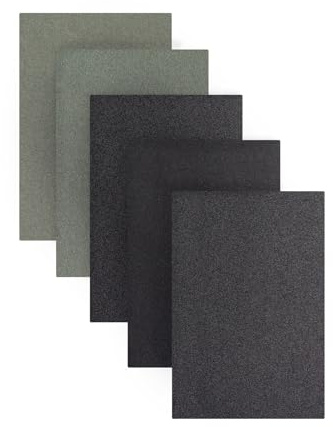15 Sheets 1000/2000/3000/5000/10000 Grit Sandpaper, Triple Dry Sanding Paper Pack, Large Size Sandpaper for Walls and Cars, 230x280mm