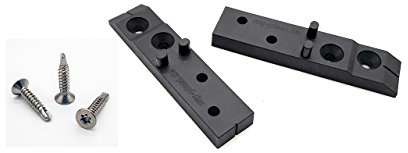 Entretoises de 4 mm - fixation de la terrasse invisible - avecVis V2 A – en aluminium et bois UK – Vis Entretoises écarteurs pour terrasses(2 VPE)
