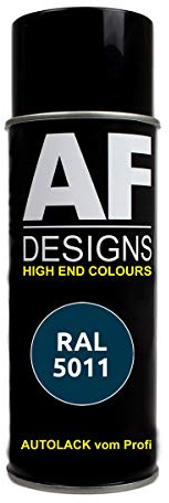 Alex Flittner Designs Spraydose RAL5011 STAHLBLAU glänzend, glänzend | Sehr Hochwertiges Acryl Lackspray(lösemittelhaltig) nach RAL