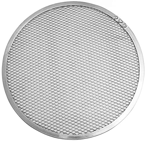 FMprofessional Teglia da forno in alluminio rotonda perforata o retina rotonda per cuocere pizze, raffreddare dolci e scongelare alimenti, 35 x 35 x 0,3 cm, 1 pezzo