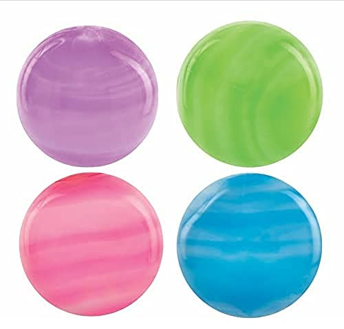 Baker Ross FC231 Leuchtende Galaxie-Bälle, 4 Stück, Hüpfbälle, ideal für Kinder-Partytüten, Strumpffüller und kleine Geschenke für Kinder