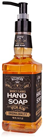 Accentra Handseife SPECIAL BLEND in Flasche in Whiskeyflasche-Optik, 480ml Handseife im Pumpspender, Flüssigseife, Whiskey-Duft - nachfüllbar, 1 Stück (1er Pack)