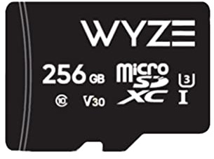 Wyze Expandable Storage 256GB MicroSDHC Card Class 10, Black