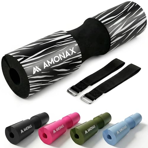 Amonax Langhantel Polster, Extra Dicke Nackenpolster Langhantel-Barbell Pad | Nackenschutz für Hip Thrust Und Squat, Und Andere Übungen, Fitness, Krafttraining für Männer Und Frauen, Home Gym Zubehör Pad