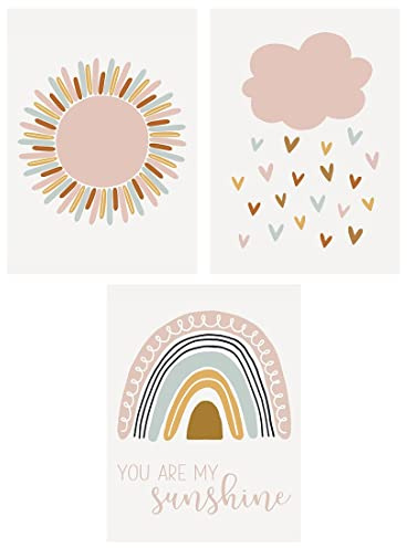 PLABBDPL Poster für Kinderzimmer, Dekoration, 3 Stück, für Kinderzimmer, Dekoration, Mädchen, Wanddekoration, ohne Rahmen, Jungen, Mädchen, Wohnzimmer, Schlafzimmer, Wanddekoration