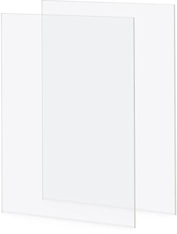 MVQPER 2 lastre acriliche trasparenti in plexiglass da 42 x 29 cm, spessore 2 mm, lastra acrilica trasparente A3, pannelli in plexiglass per decorazione Househld, display, cornici, pittura