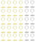 MEMOFYND 30 soportes para números de mesa, tarjetas de mesa, tarjetas de mesa, menús de mesa, menús de mesa, menú, juego de mesa (oro, plata)