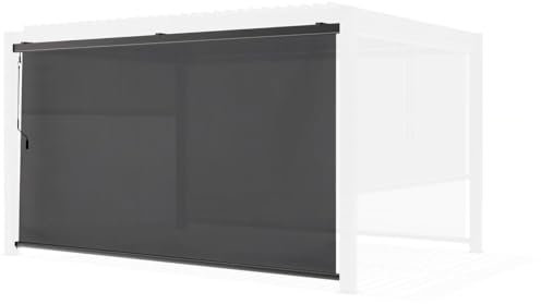 Store pergola bioclimatique - 367 x 208 cm - Gris Anthracite