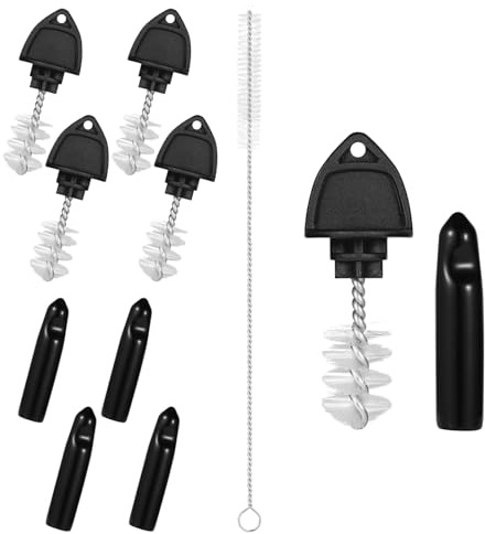5st Bürste für Bierzapfhähne, Beer Tap Plug Brush mit 5st Bierzapfhahn Abdeckung und Langer Reinigungsbürste Bierhahnkappe Kunststoff Bierhahnstopfen Stopfen für Restaurant Zuhause Party Bar