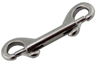 HEXHUASR Gerrit 1 STK. Doppelseitiger Tauchbolzen-Karabinerhaken aus Edelstahl 316, strapazierfähig, 90 mm, 100 mm, 115 mm Länge, doppelseitiger Verriegelungswirbel-Karabinerhaken(115mm)