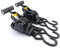 2 Stücke Automatik Motorrad Spanngurte Set mit Ratsche und Haken, Zurrgurte mit Ratsche, Ratschengurte mit Haken, Spanngurte Motorrad Transport - Robust, Langlebig und Vielseitig Einsetzbar