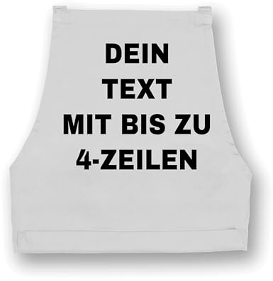 NIMAMA Personalisierbare Kochschürze mit Wunschtext – Grillschürze für Männer Bedrucken lassen - Schürze für Frauen mit eigenem Text
