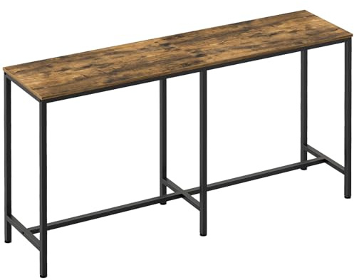 YATINEY Table de Bar de 180 cm, Table Haute de Cuisine Rectangulaire