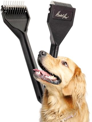 Hunderthaar - Striegel | Katzenbürste, Hundebürste, Hundezubehör, Hundebürste langhaar, Tierhaarentferner | Made in Germany (Typ B)