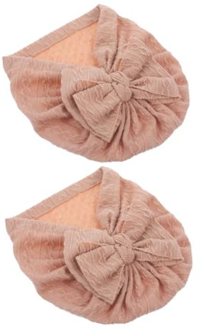 GALPADA 2stücke Turbans Mit Schleife Weiche Neugeborenen Mützen Elastische Kopftücher Für Kleinkinder Mädchen Stylische Haarschmuck Für Verschiedene Anlässe