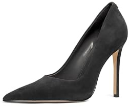 Michael Kors Women's Elyse High Pump, Black/Suede, 10