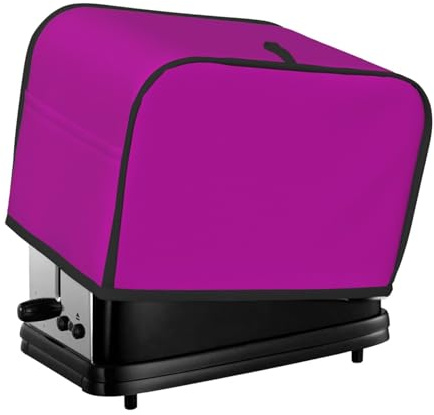 Funda para tostadora con estampado rosa oscuro para 2 rebanadas, fundas para horno tostador con bolsillos para cocina, cubierta de electrodomésticos pequeños y protección de huellas dactilares