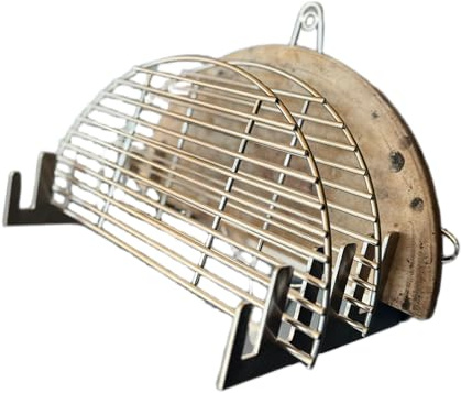 Kamado Grill Stainless Steel Half Moon Storage Rack, Accessory Holder