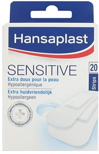 4 x Hansaplast SENSITIVE Heftpflaster Extra-hautfreundlich - 20 Streifen