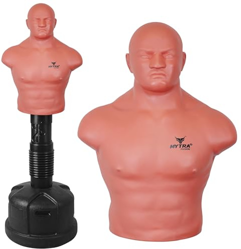 Mytra Fusion Big Bob Dummy Pedestal Boxing Bag Martial Arts Freestanding Punch Bag Strike Bag Training Punching (Large)