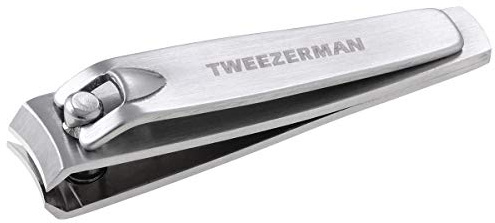 Tweezerman 8887 Stainless Steel Finger Nail Clipper, Curved Blade Edge