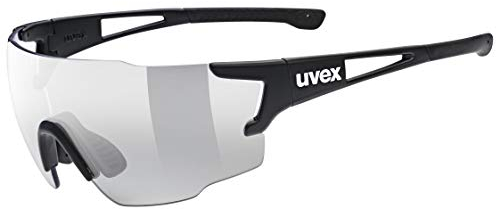 uvex sportstyle 804 V - Sportbrille für Damen und Herren - selbsttönend - beschlagfrei - black matt/smoke - one size