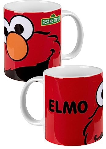 Sesamstraße Tasse à café Elmo en céramique Rouge 320 ml