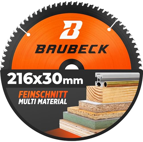 BAUBECK Parent Lame scie circulaire PRO+ (Multi Matériau, Ø216x30mm)
