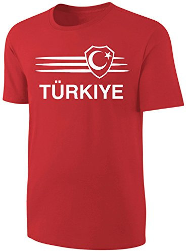 Türkei T-Shirt Fußball WM EM Fan Shirt Rot Größe M