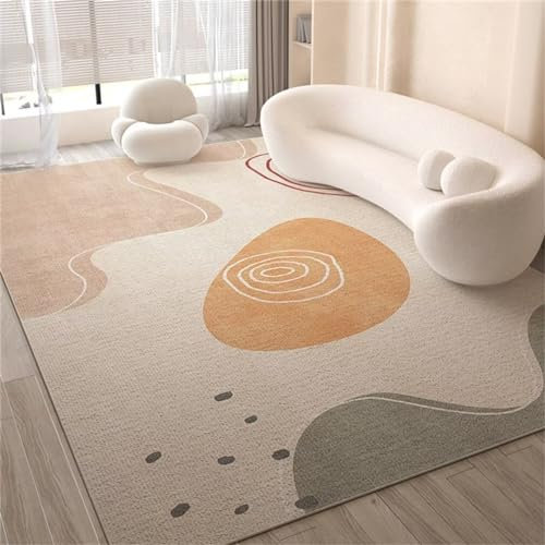RUGMRZ Outdoor TeppichKinderteppich Spielmatte Teppich Design 200x250CM SandfarbeSchalldichter und wasserabsorbierender frischer einfacher
