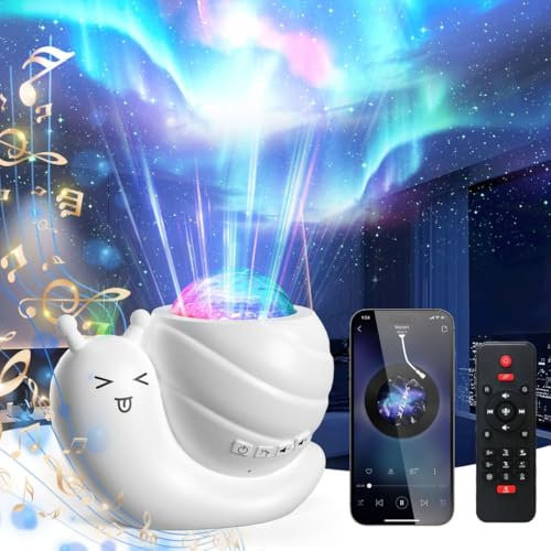 Galaxy Projector, CAIKEZI Star Projector with Music, Sensory Lights Night Light Projector for Kids Gift, Multiple Colors Dynamic Star Night Light Projector for Kids Adults Bedroom