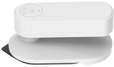 Peosaard Travel Iron, Mini Dry Iron for Clothes, Cordless, Non-Stick Ceramic Soleplate, Heat Press Machine for Quilting & Sewing, White