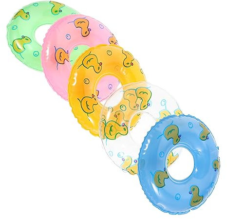 JOINPAYA 5er Set Baby Schwimmbecken Schwimmhilfen Miniatur Gelb Schwimmfoto Requisiten