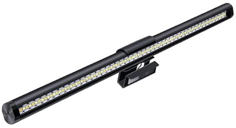 Meichoon Computer Monitor Light Bar 44cm/17.3 Screen LED Lamp with Touch Control 5 Color Temperatures Adjustable Brightness Magnetic Base Fits 1.5-2.5cm/0.6-1 Screens LE45