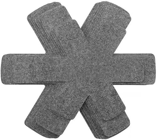 15 Pcs Pan Protectors, 3 Size Larger Thicker Saucepan Protectors, Adjustable Felt Thermal Insulation Mat, Protectors/Pan Separators Pads, Protecting, Separating Pots and Pans