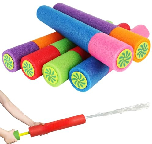 Pistolet a Eau 5 Pièces Super Soaker Pistolets à Mousse pour Enfants 33CM