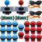 SJ@JX Arcade Game 2 Player Controller DIY Kit Microswitch Recessed Button 4&8 Way Joystick Zero Delay USB Encoder Fighting Stick Handles Console for PC MAME Raspberry Pi Retropie