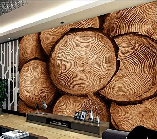 YABAOST Murale Adesivi Murali 3D Vintage Legno Struttura - Carta Da Parati 3D Effetto - 250X175Cm - Carta Da Parati Fotografica - Murale Decorazione Poster Da Parete Autoadesiva 3D