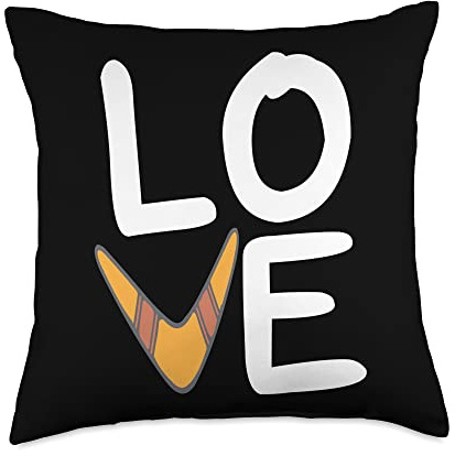 Throwing Sport Love Boomerang Boomerangs Throw Pillow