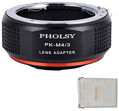PHOLSY Adattatore Manuale Compatibile con Obiettivo PK su M4/3 Fotocamera