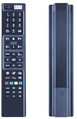 GOUYESHO Télécommande de Rechange RC4848F pour Polaroid Bush P55FS0756A P50D300FP P24D300FP P32FS1956A P50US0956A P43D300FP P32D300FP P50US2236A P55D300FP P P50LED. 16 pour télécommande Polaroid