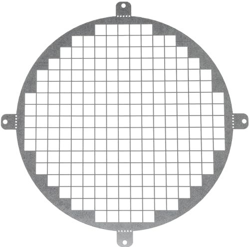 Repa Market Griglia di ventilazione rotonda in acciaio zincato da 20,3 cm, griglia di ventilazione per ingresso e uscita, rete di protezione universale in metallo per lo scarico dell'aria – Griglia