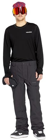 Volcom Roan Snowboard-Skihose für Herren, Schwarz, Größe L