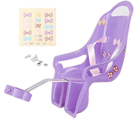 Generisch Puppensitz Für Fahrrad, Puppen Fahrradsitz Hinten, Puppenfahrradsitz Für Mädchenfahrrad Mit D-IY Aufklebern, Puppen Fahrradsitz Mit Aufklebern, Fahrradzubehör Für Mädchen