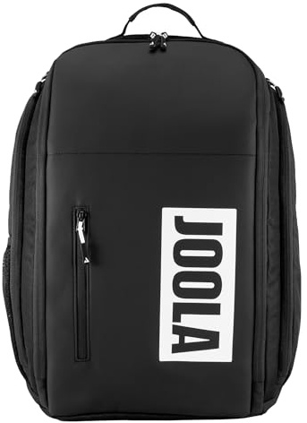 JOOLA Vision II Pickleball Backpack - Laptop Sleeve, Paddle & Gear Storage, Ventilated Shoe Compartment, Accessory Pockets, Side Mesh Bottle Holder & Fence Hook - Choose Black or Gray
