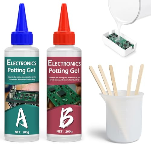 INNOVAYOU 400g Elektrovergussmasse, Isoliert und Wasserdicht Vergussmasse Elektronik, Giessharz Elektro Geeignet für Leiterplatten, Bedienfelder von Haushaltsgeräten und LED-Leuchten