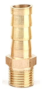 DNVGJUP Lfang-Brass Hose Fitting 6/8/10/12/14/16/19/25MM Hose Barb Tail Brass Pipe Fitting 1/8 1/4 3/8 1/2 1 1-1/4 BSP Male Connector Joint Coupler Adapter, good wear resistance(12mm Barb,3/4)