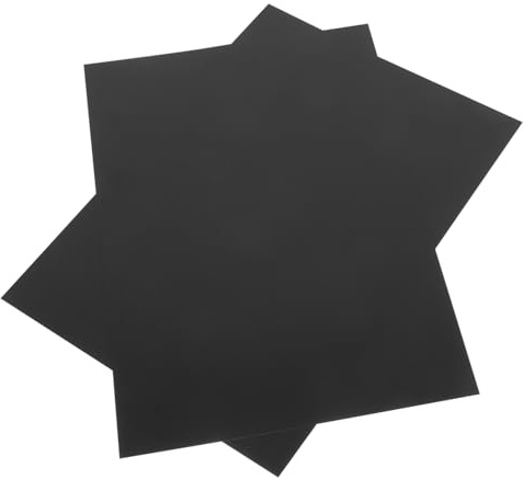 Lámina de Aluminio A4 para Manualidades, 2 Piezas, Negro | Panel Aluminio para Grabado y Rotulación, Ligero y Resistente, Uso Industrial y Exterior