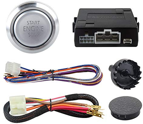EASYGUARD ES002-P3 Push Engine Start button Module and keyless go System Compatible with car Alarm or keyless Entry System dc12v