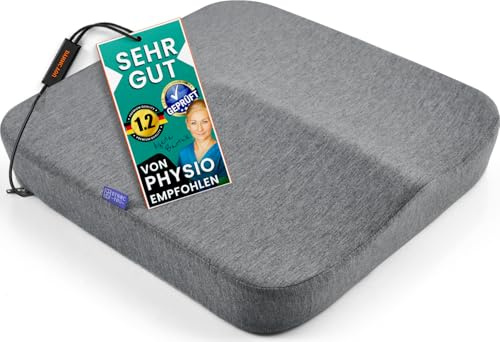 DYNMC you Cuscino Memory Foam Cuscino Sedia Ufficio o a Rotelle - Cuscini Sedie Quadrati – Supporto e Stabilità Perfetti - Tessuto Antiscivolo, Rivestimento Lavabile
